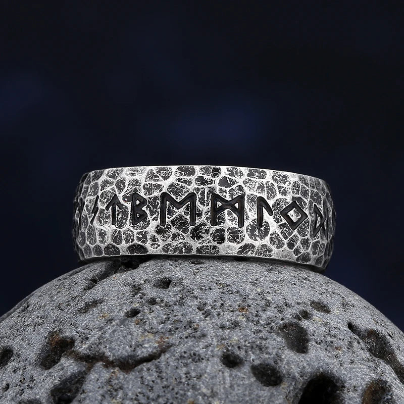 Pierścień w stylu starożytnym wikingów dla mężczyzn