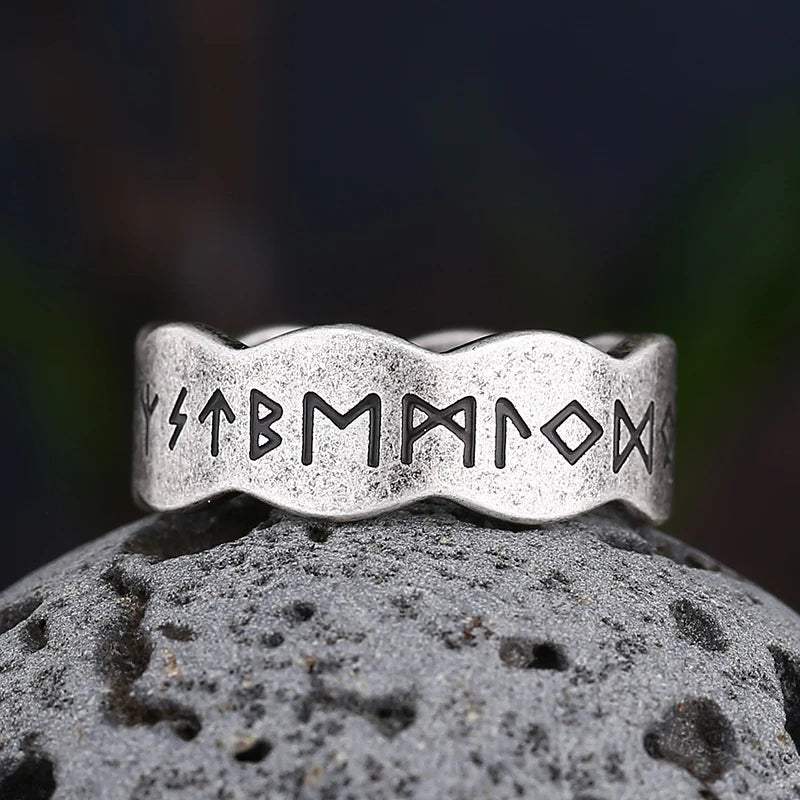 Bague Style Viking Homme Runes