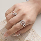 Pierścionek Obrączka Drzewo Życia dla Kobiet