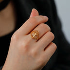 Pierścionek Obrączka Drzewo Życia dla Kobiet Złoto