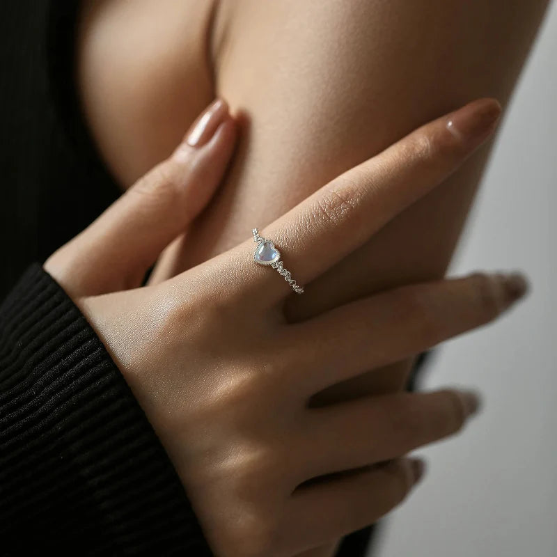 Bague Anneau pour la Fertilité de la Femme Pierre de Lune