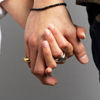 Elegancki pierścionek szeroki obrączka kropla wody srebro