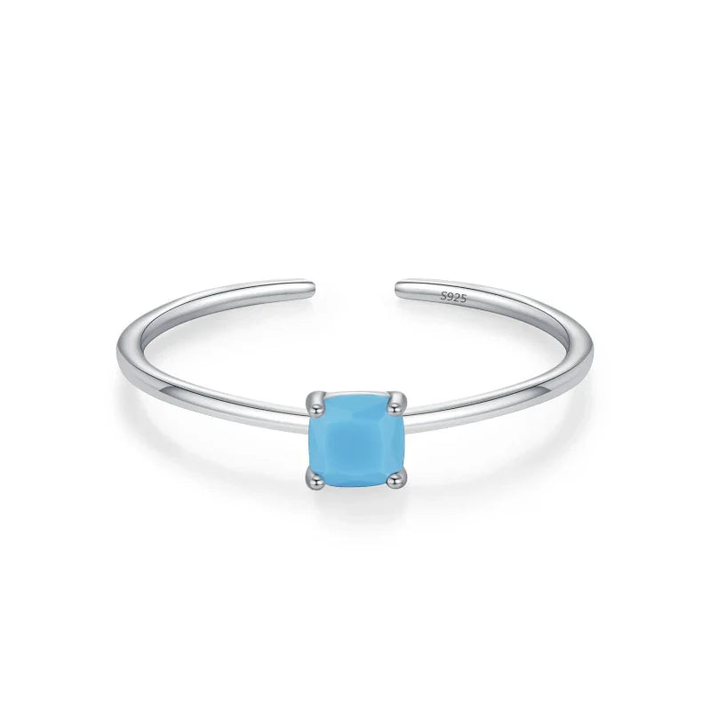 Bague Anneau en Zircon Coloré Pierre de Naissance