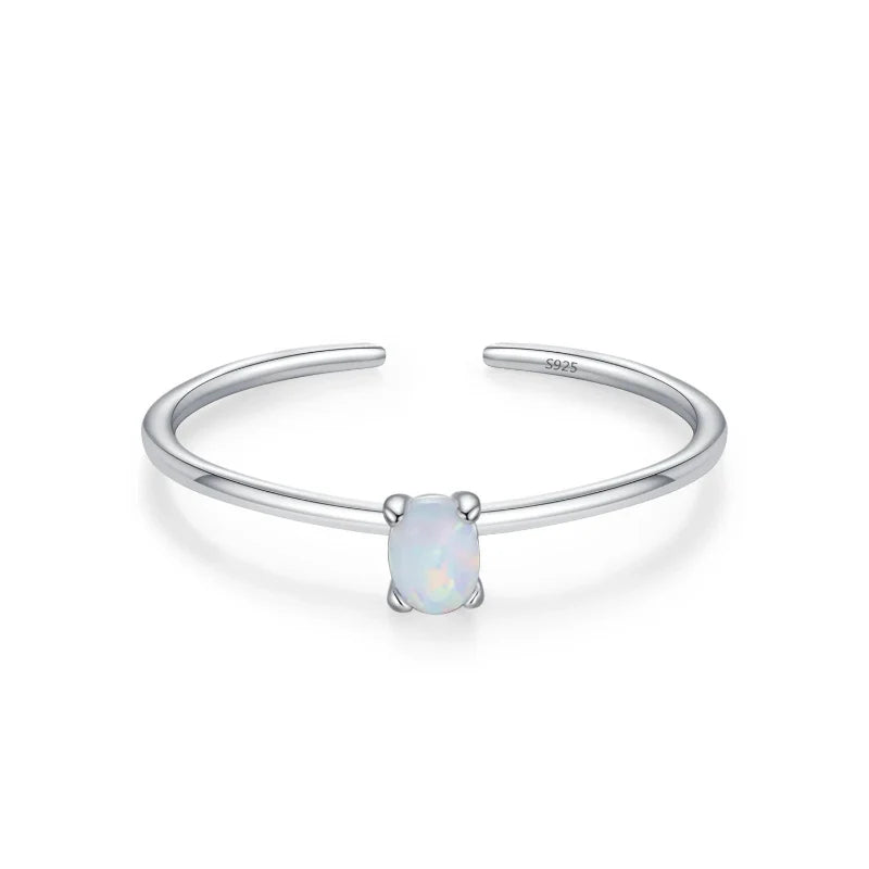 Bague Anneau en Zircon Coloré Pierre de Naissance