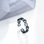 Pierścionek Obrączka Łapy czarny