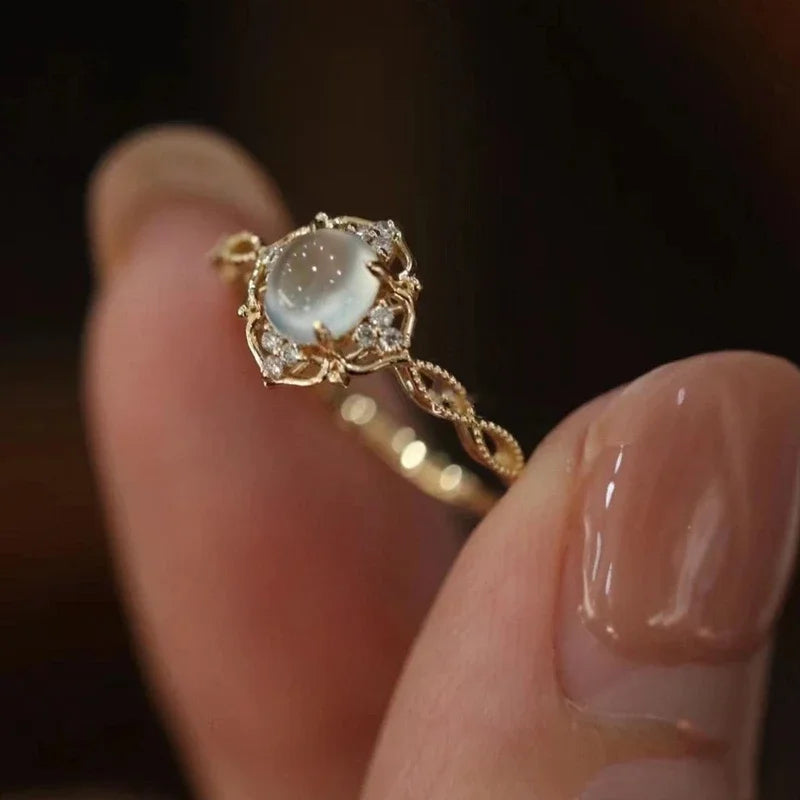 Bague Anneau pour Femme Pierre de Lune