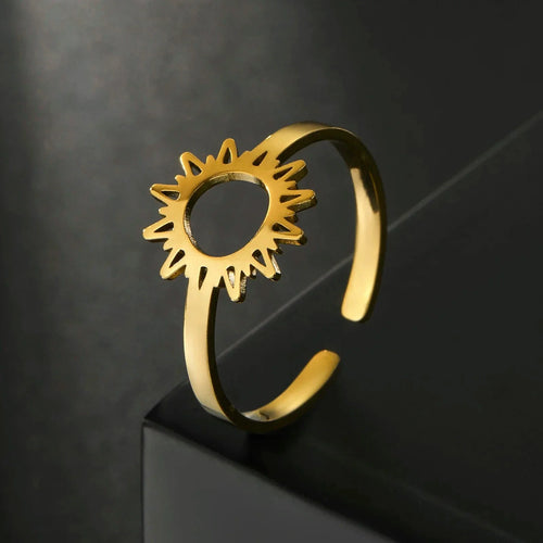 Bague Anneau Soleil pour Femme or