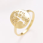 Pierścionek Drzewo Życia Kolor Złoty