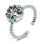 Pierścionek Drzewo Życia Cyrkonia Kobieta Srebro