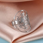 Pierścionek Archanioł Metatron srebrny