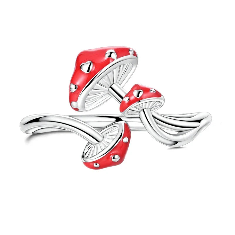 Bague Automnale avec Champignons