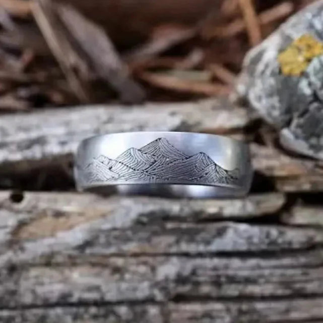 Bague avec Montagnes Homme ou Femme