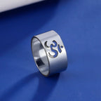 Pierścionek buddyjski Om tybetański srebrny