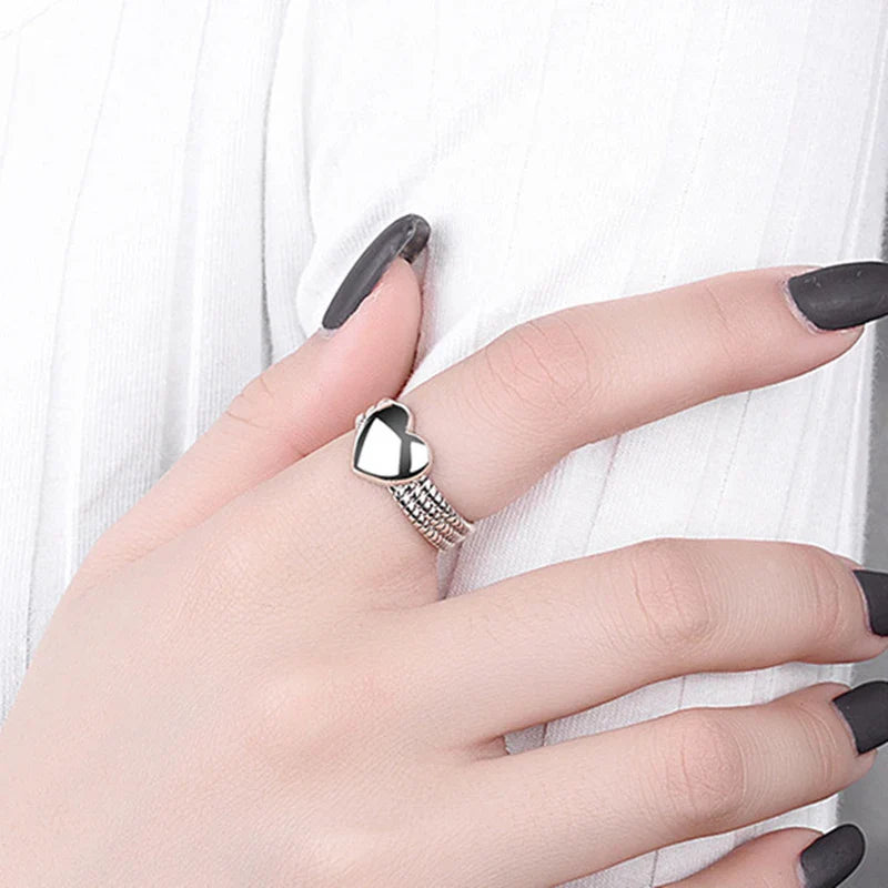 Pierścionek Retro Serce dla Kobiet