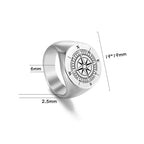 Pierścionek Kompas Róża Wiatrów