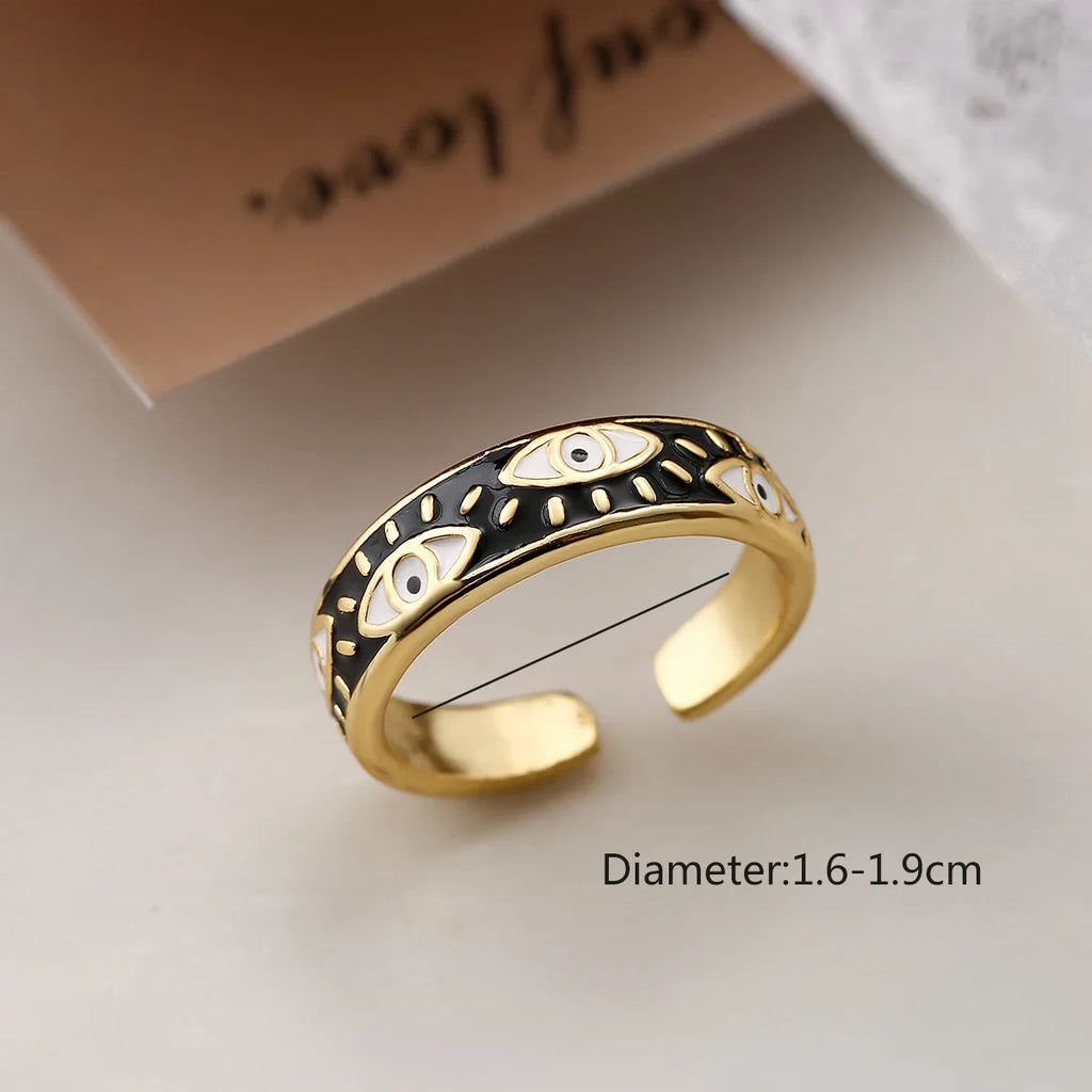 Bague Contre Mauvais Oeil Bleu Turc Anneau