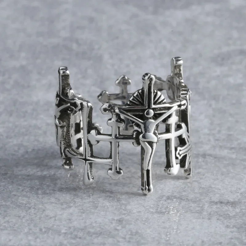 Pierścionek Krzyż Jezusa dla Kobiet