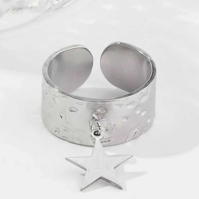 Bague de Charme Etoile pour Femme argent