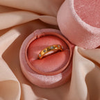 Pierścionek stylowy z perłami i cyrkoniami 1