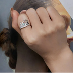 Pierścień Egipt Oko Horusa Oudjat Srebro