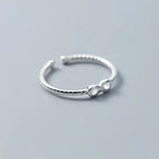 Pierścionek damski Nieskończoność Srebro