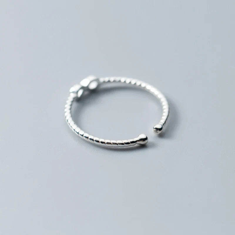 Pierścionek damski Nieskończoność Srebro