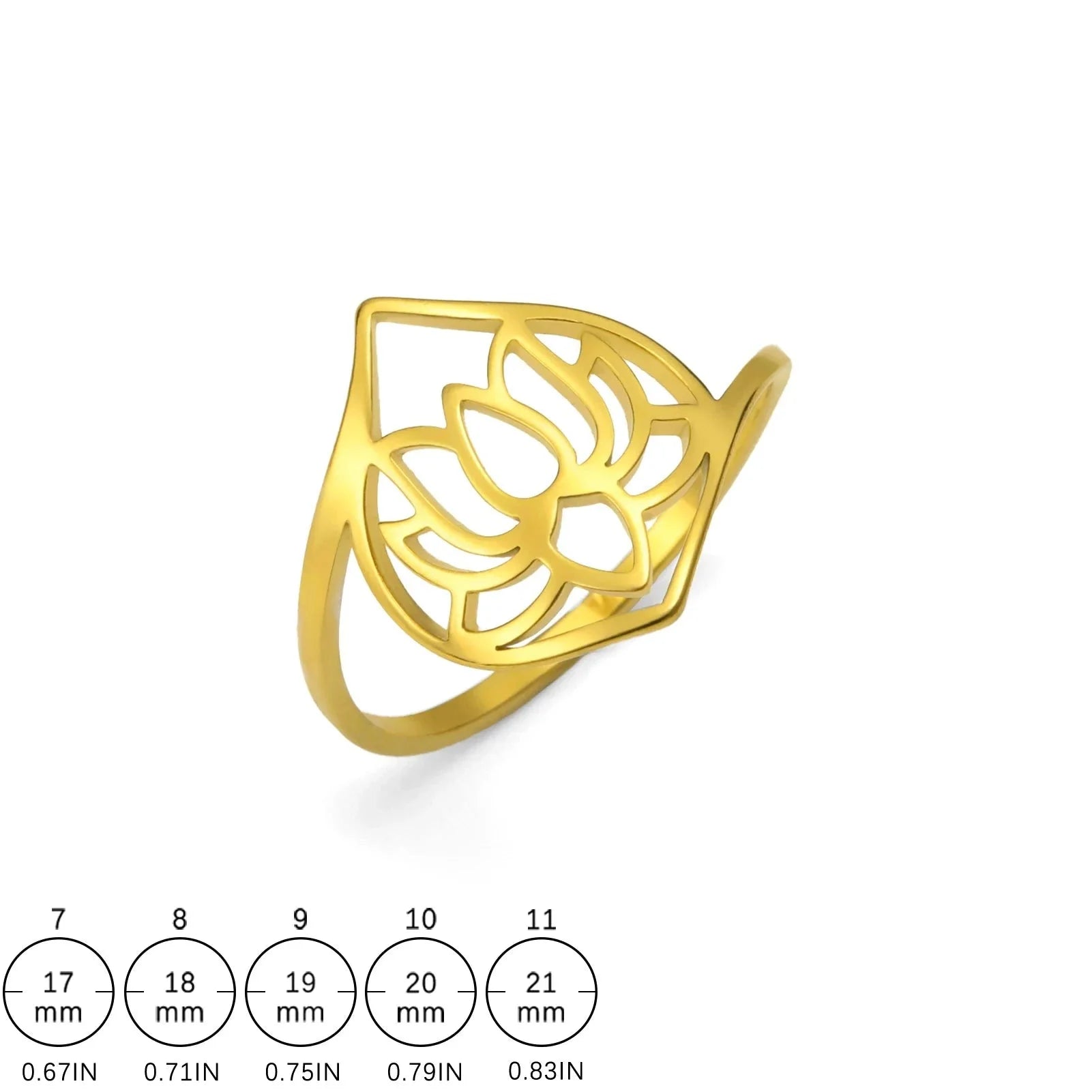 Pierścionek Kwiat Lotosu