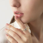 Pierścionek Kwiat Lotosu Srebrny Kobieta