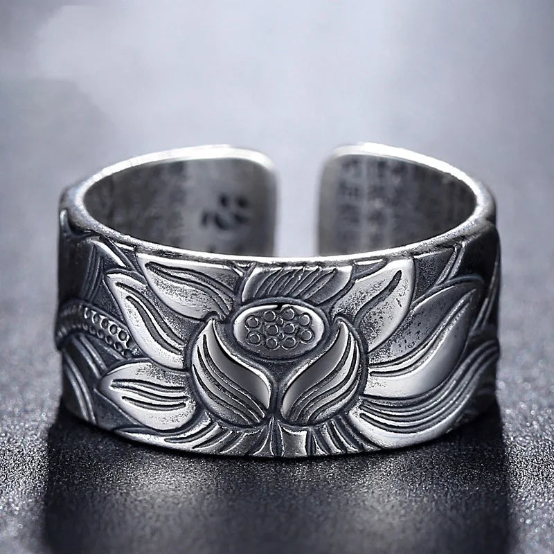 Bague Fleur de Lotus Bouddhiste