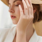 Pierścionek Kwiat Lotosu dla kobiet srebrny