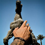 Pierścionek z kwiatem lilii sygnet