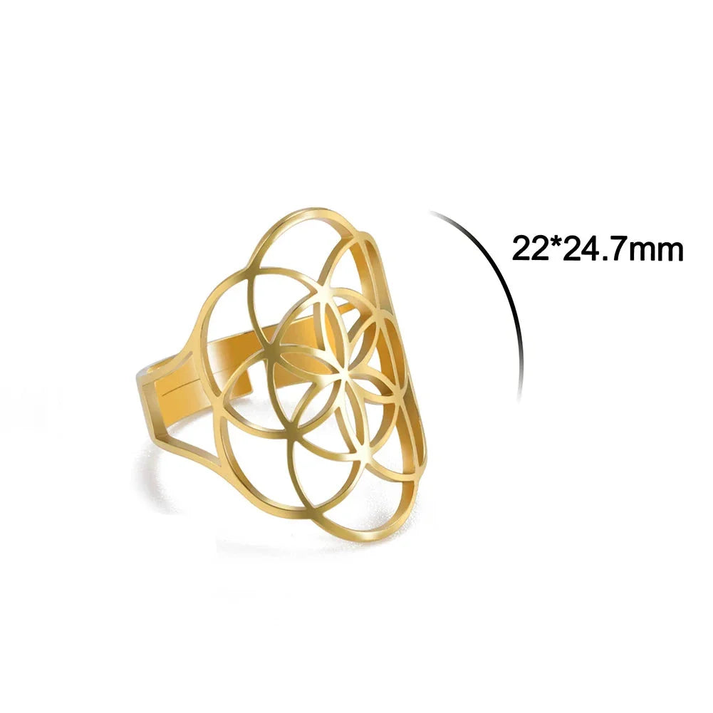 Pierścionek Nasiono Życia dla Kobiet Pierścionek