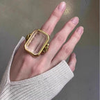 Pierścionek Marique crystal vintage francuski 