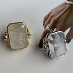 Pierścionek Marique crystal vintage francuski 