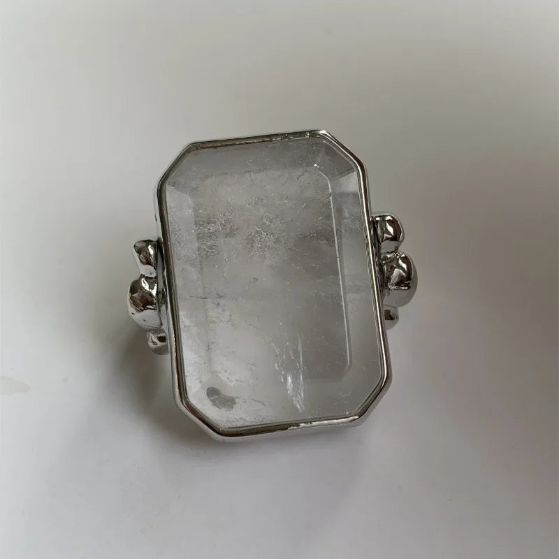 Pierścionek Marique crystal vintage francuski 