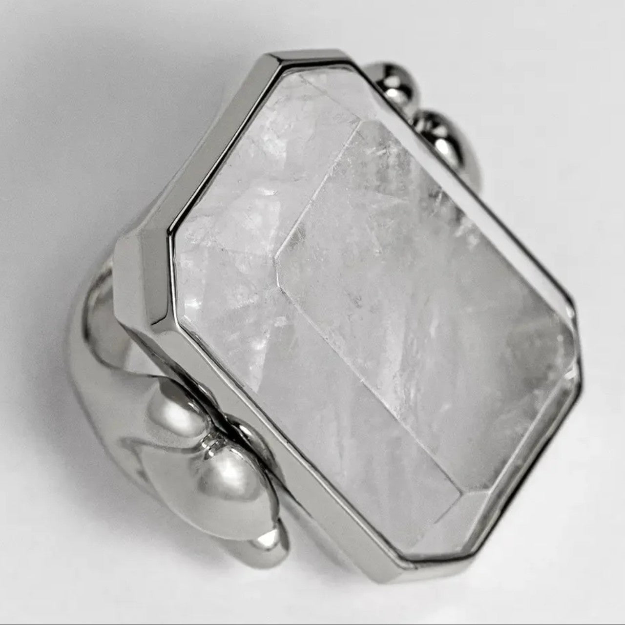 Pierścionek Marique crystal vintage francuski 