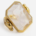 Pierścionek Marique crystal vintage francuski 
