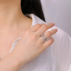 Pierścionek Węzeł Czarownicy Kobieta Ochrona Pierścień Wicca srebrny