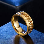 Pierścień nordycki wiking srebrny