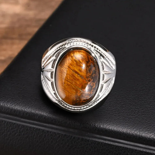 Tigerøje ring til mænd