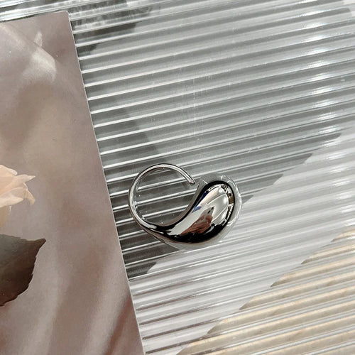 Original ring stor dråbe af sølv