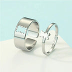 Pierścionek Niedźwiedź 2 części Srebro