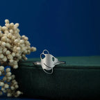 Pierścionek Panda z cienkiego srebra