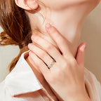 Pierścień Pentacle Czarownictwo Kobieta Pierścień Wicca srebrny