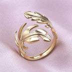 Pierścionek Pióro dla kobiet złoty