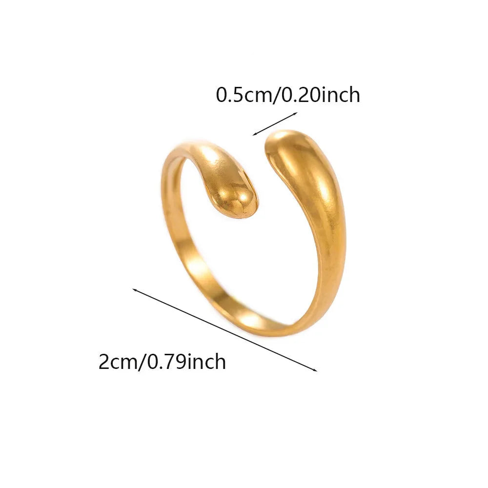 Pierścionek Retro Kropla Wody