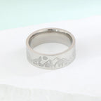 Pierścionek Retro Góry Lew i Słońce srebrny