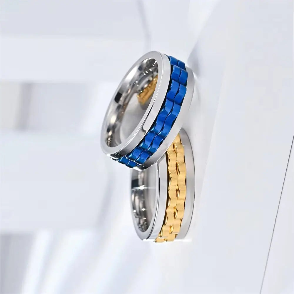 Obrączka obrotowa przeciw lękom dla mężczyzn 4