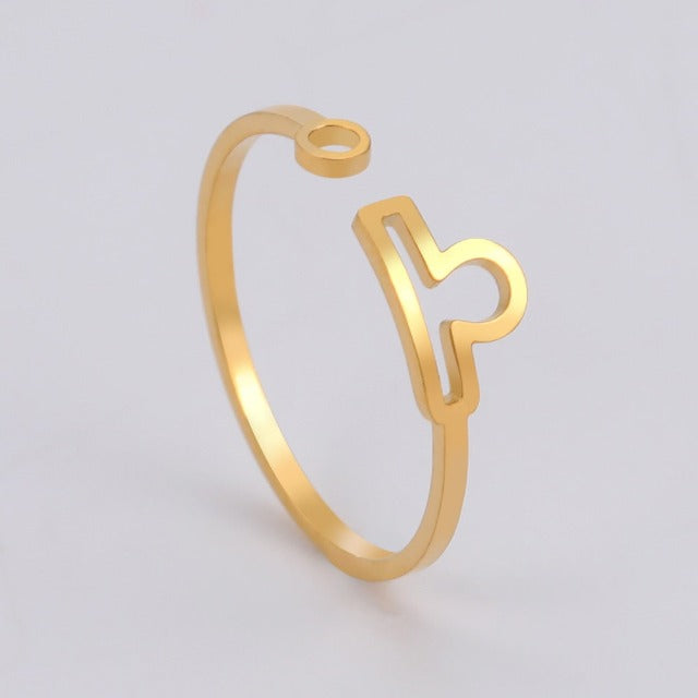 Pierścień Znak Zodiaku 12 Konstelacji