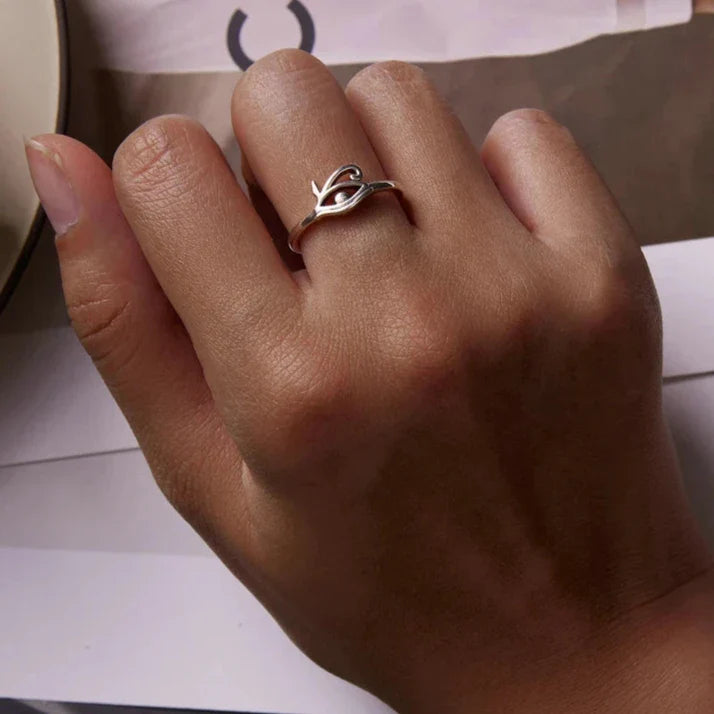 Pierścionek w stylu egipskim Oko Horusa